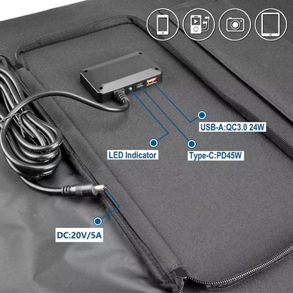 100 watt monocrystalline solar panel 12